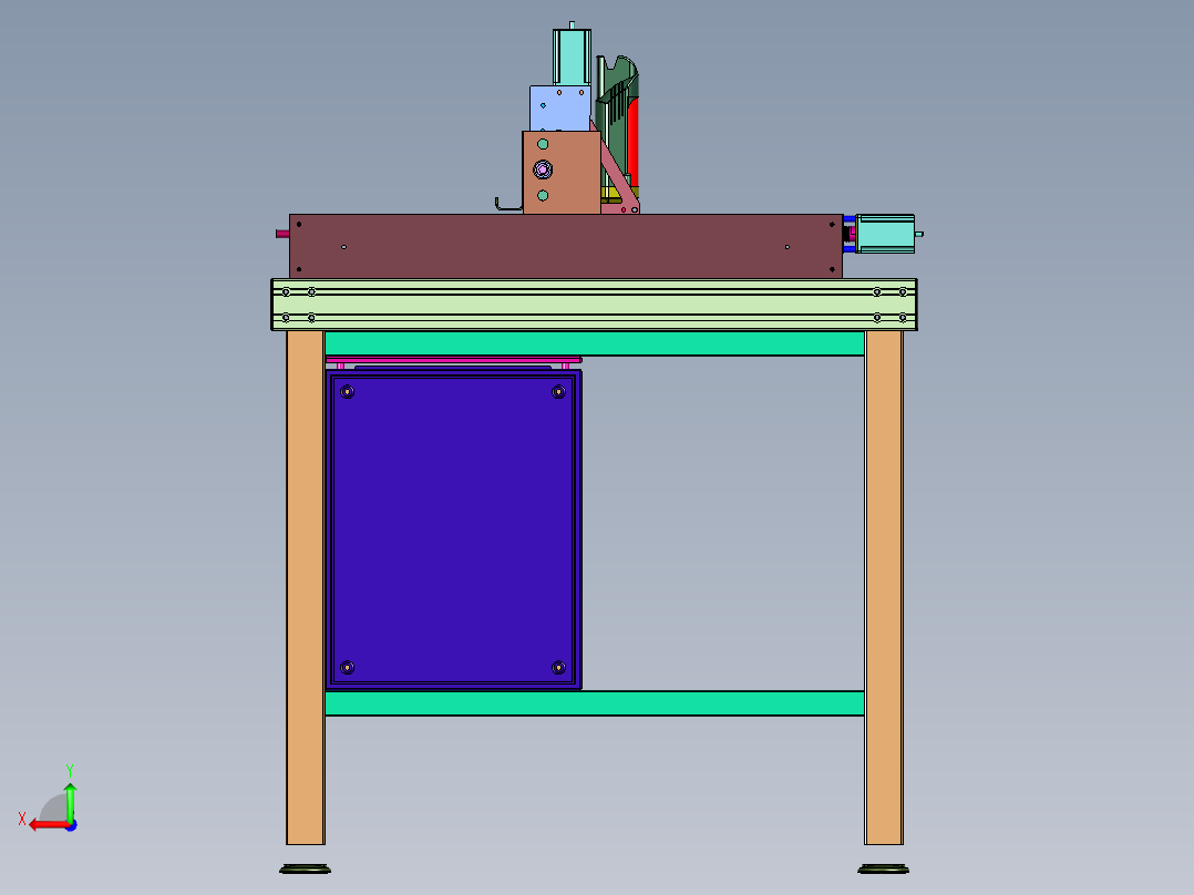 电脑木工家具雕花木雕机后视图