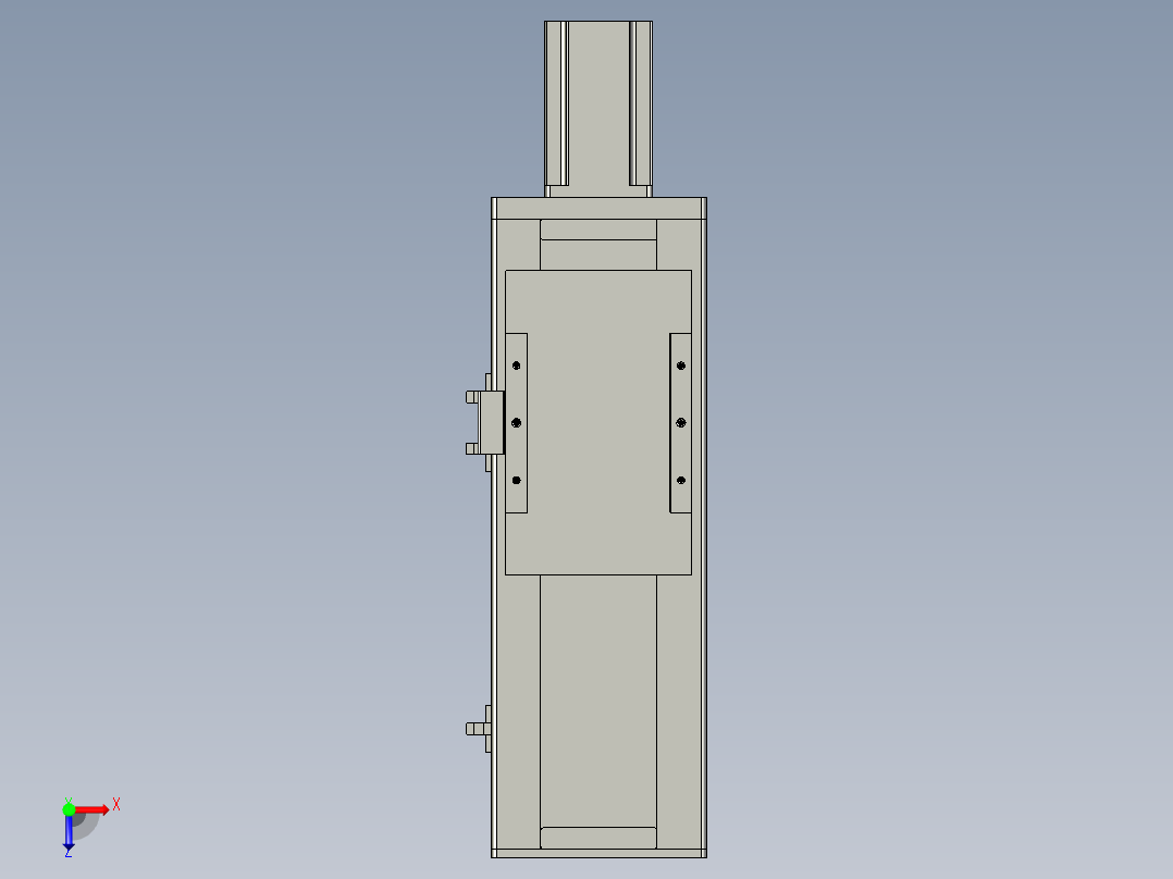 直线模组WG-LHC12-S100-M设计图纸俯视图