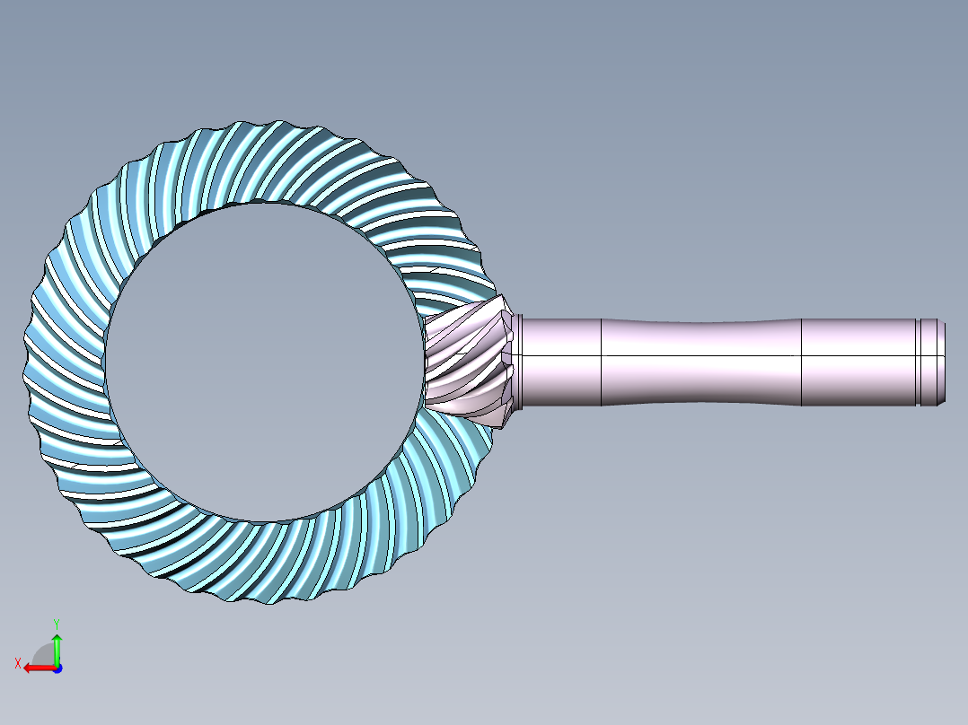 齿轮啮合 (109)后视图