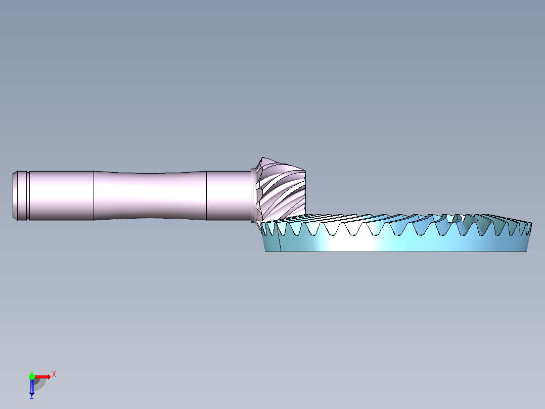 齿轮啮合 (109)俯视图