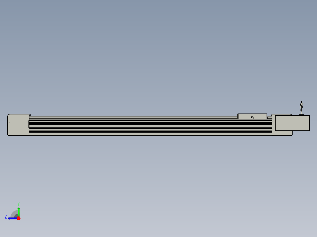 威洛博直线电机模组EB10-L224-S1250-BR-ZP75-MS3-5K右视图