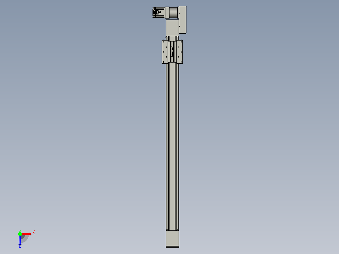威洛博直线电机模组EB10-L224-S1250-BR-ZP75-MS3-5K俯视图
