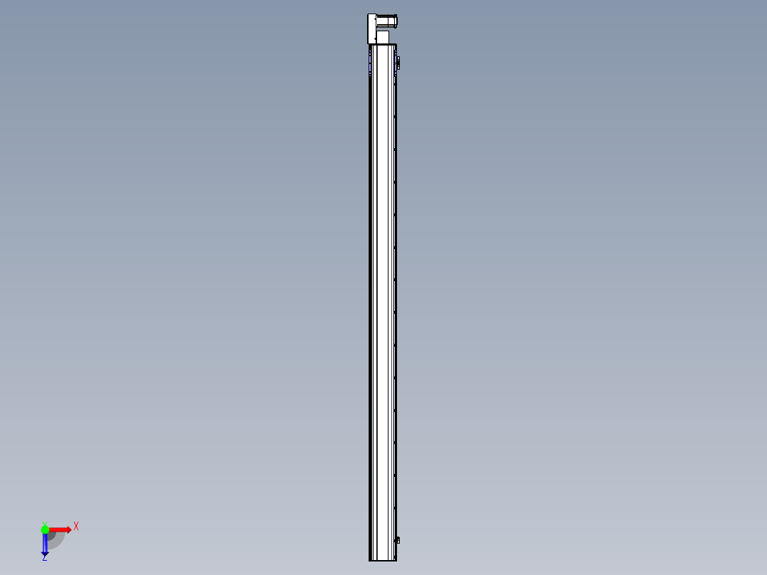 同步带滑台-半封闭B17H-L50-S2900-L-P75-D3俯视图