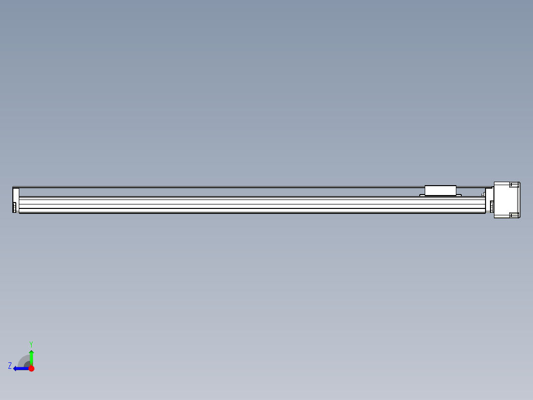 TPA-KNR-60E-1205C-L700A1-MR-P40-N3线性模块铝制底座右视图