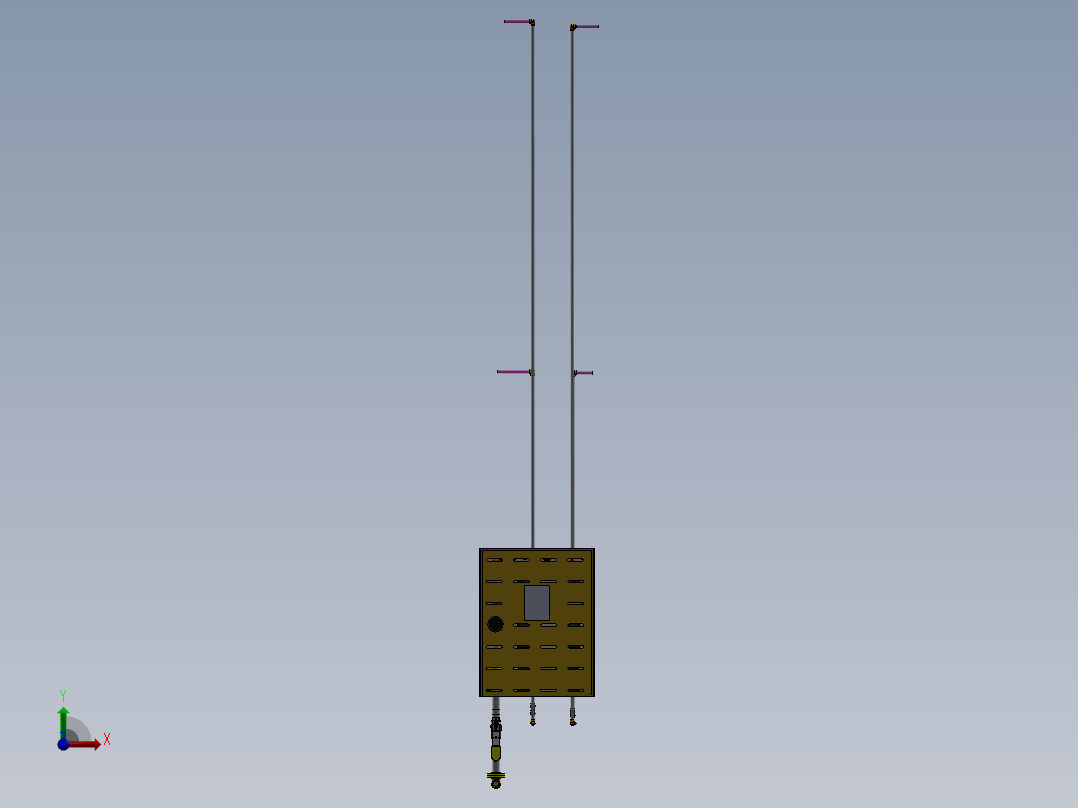 燃气管路前视图