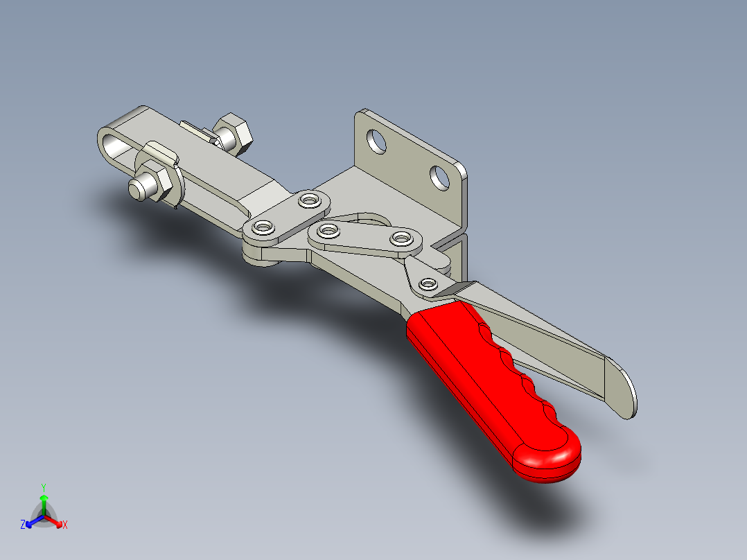 水平式夾鉗SSP(M)-3D多系列多零件图纸模型