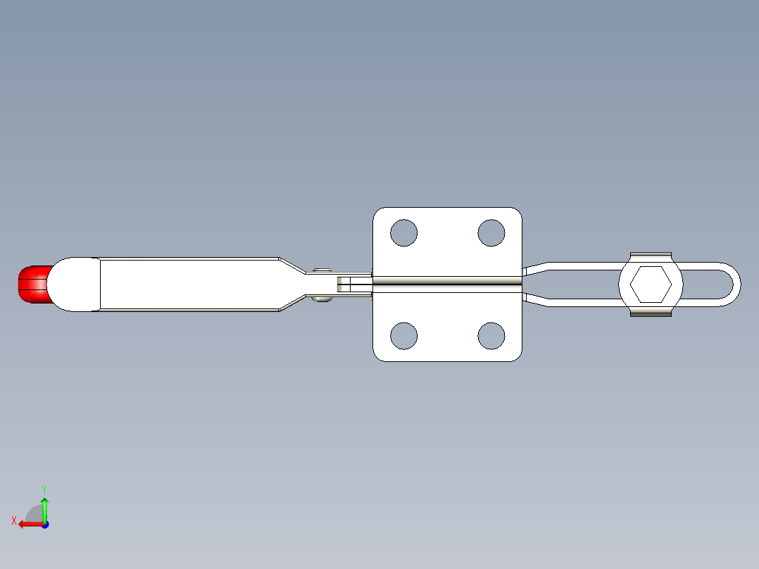 水平式夾鉗SSP(M)-3D多系列多零件图纸模型后视图