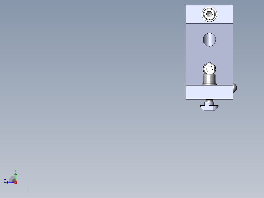 铝型材及其附件3.31.100.45.60.M5.ST前视图