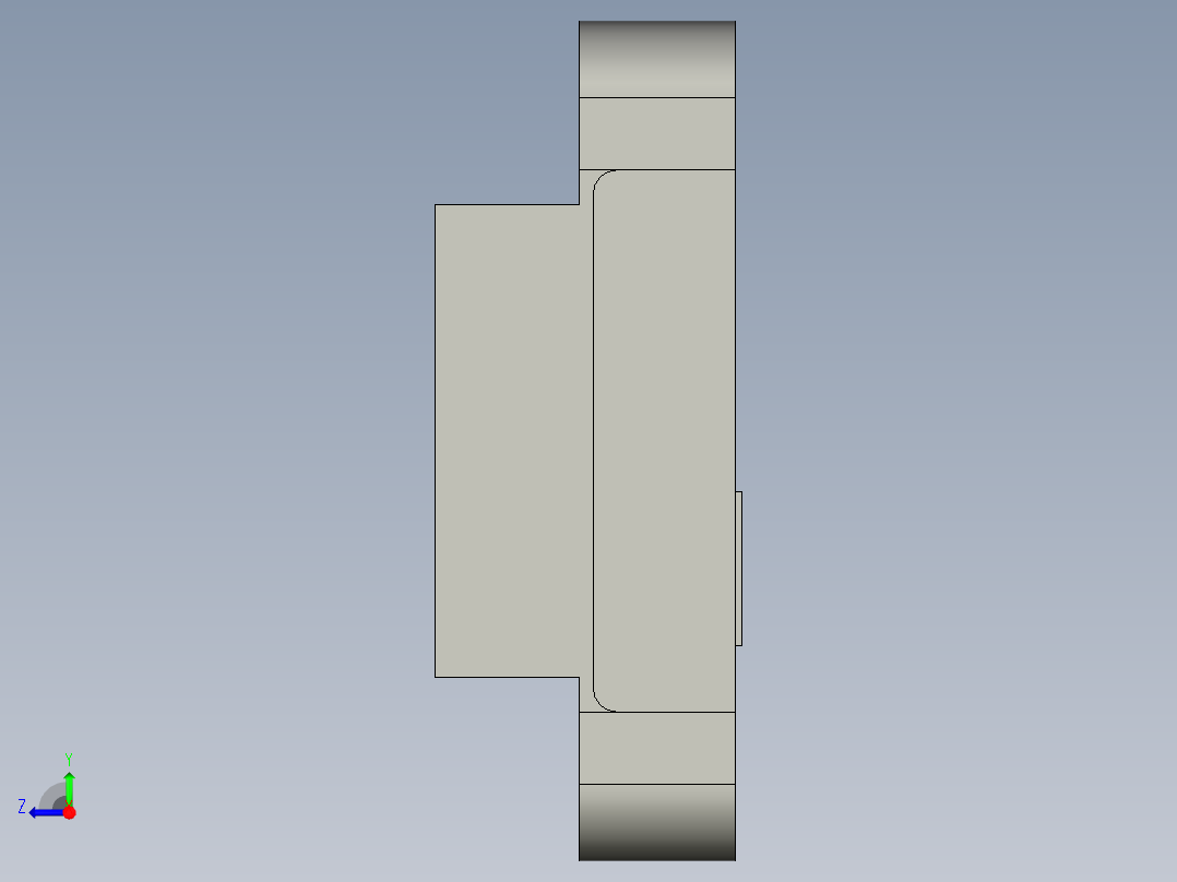 1反射型MA运动传感器 薄型短型 (V型)右视图
