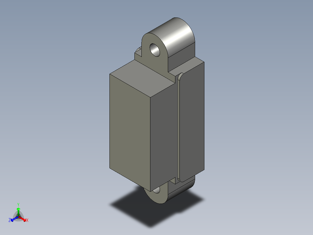 1反射型MA运动传感器 薄型短型 (V型)正等轴测图