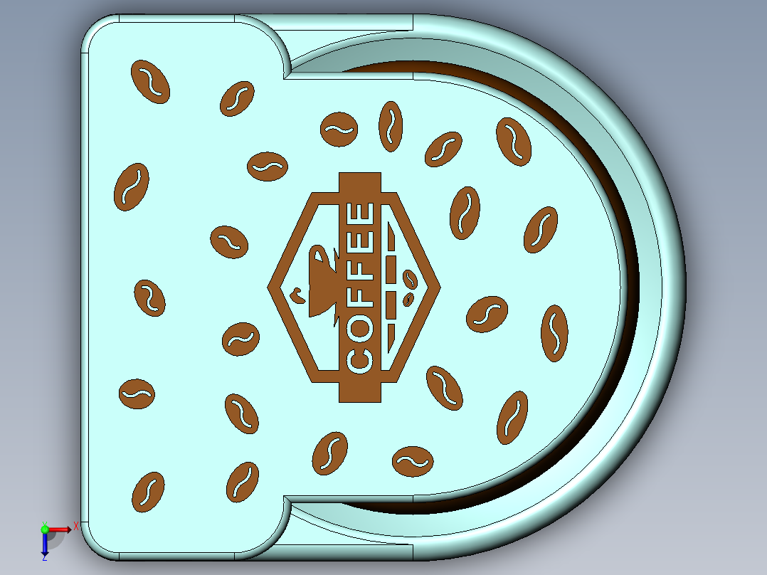 制咖啡机玩具模型俯视图