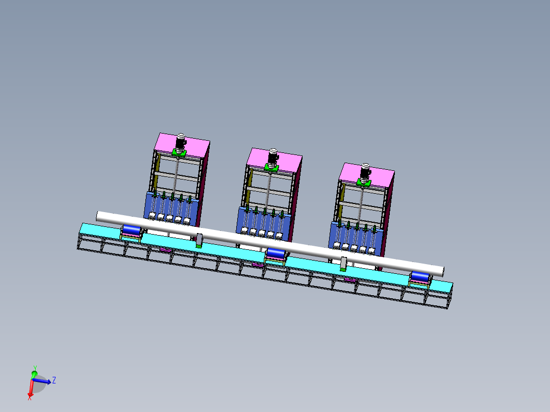 Q499-钢管螺旋式无损探伤系统设计【三维SolidWorks】