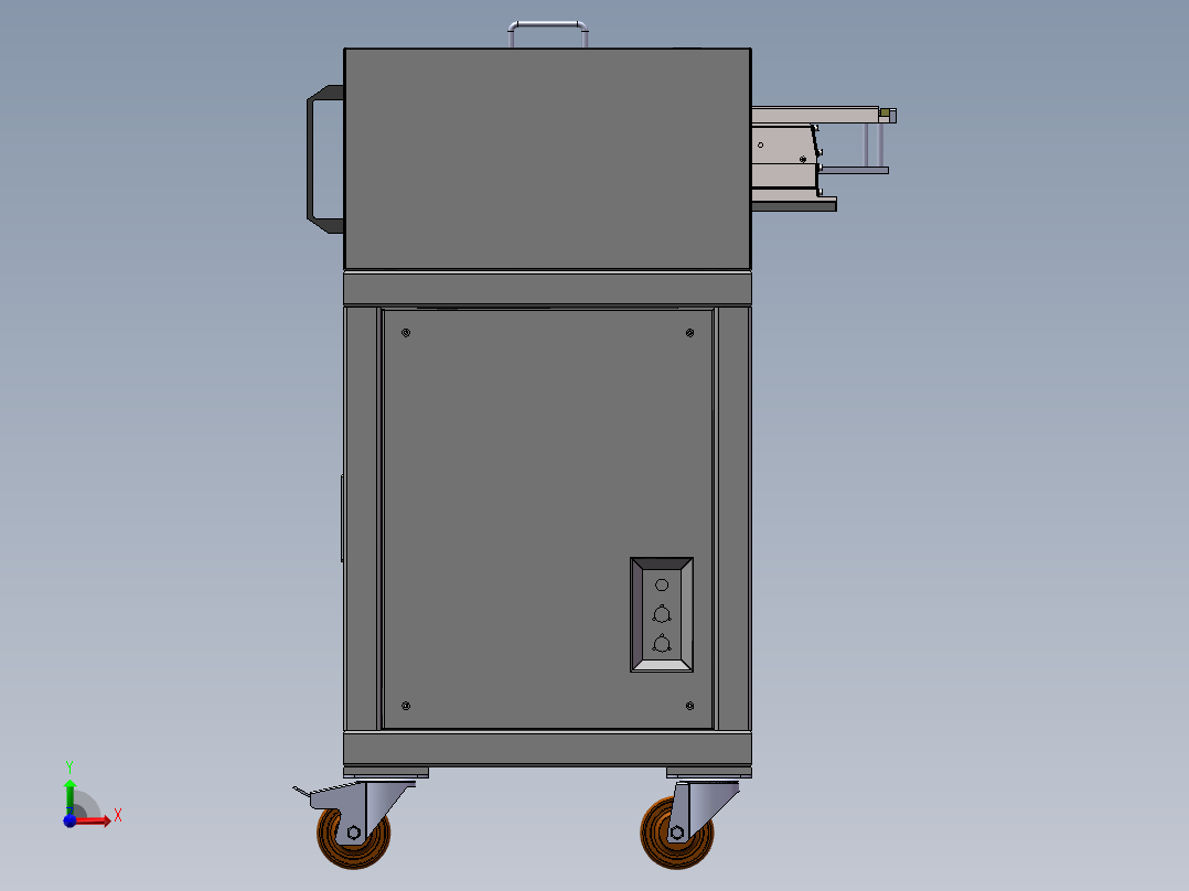 双通道震动盘上料机前视图