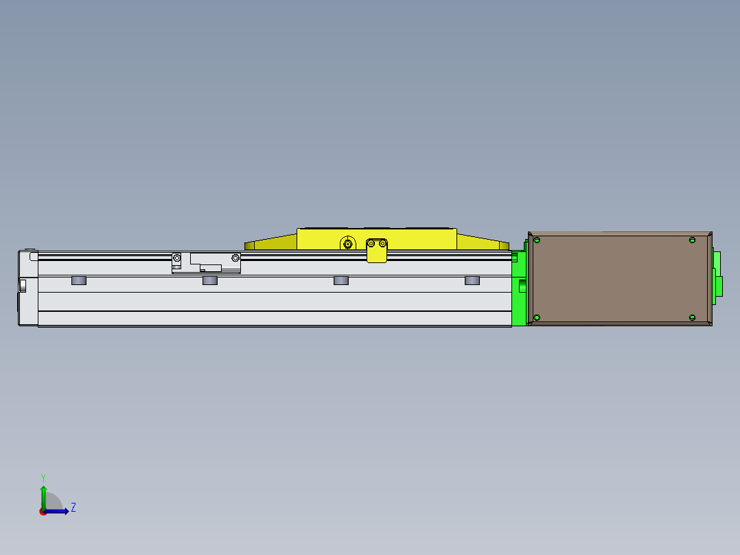 GTA内嵌同步带全封闭GTA12-400W左视图