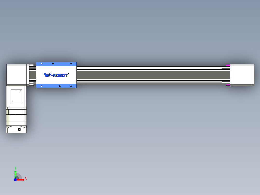 威洛博LB.GB同步带传动--欧规系列GB8-L192-S650-BL-P75-K前视图