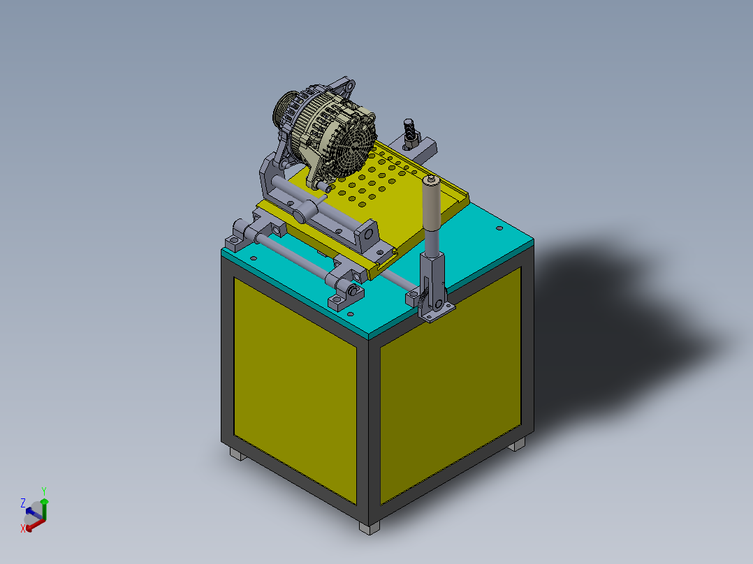 电机加工工装设备sw17可编辑正等轴测图