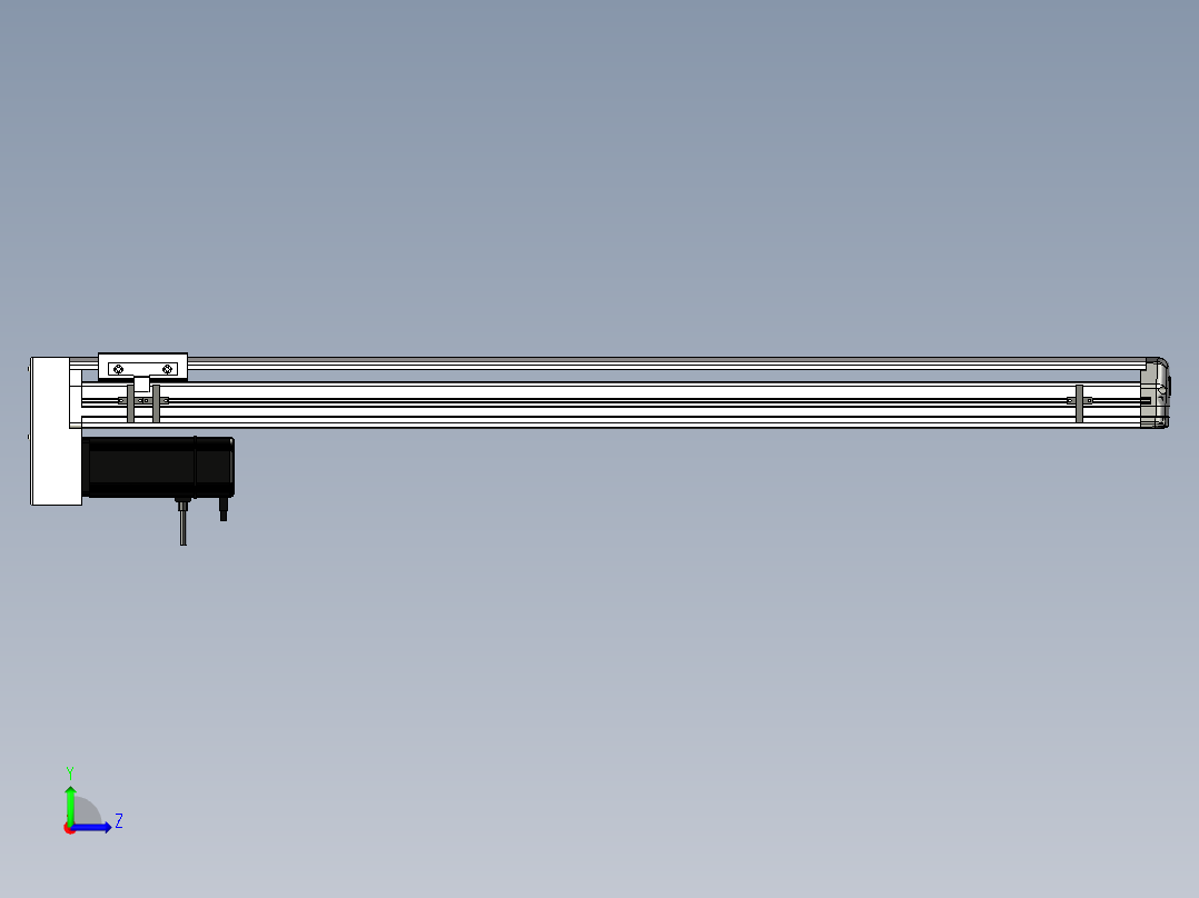 Toyo东佑达直线模组-ETH13-950-BM-400W+煞車左视图