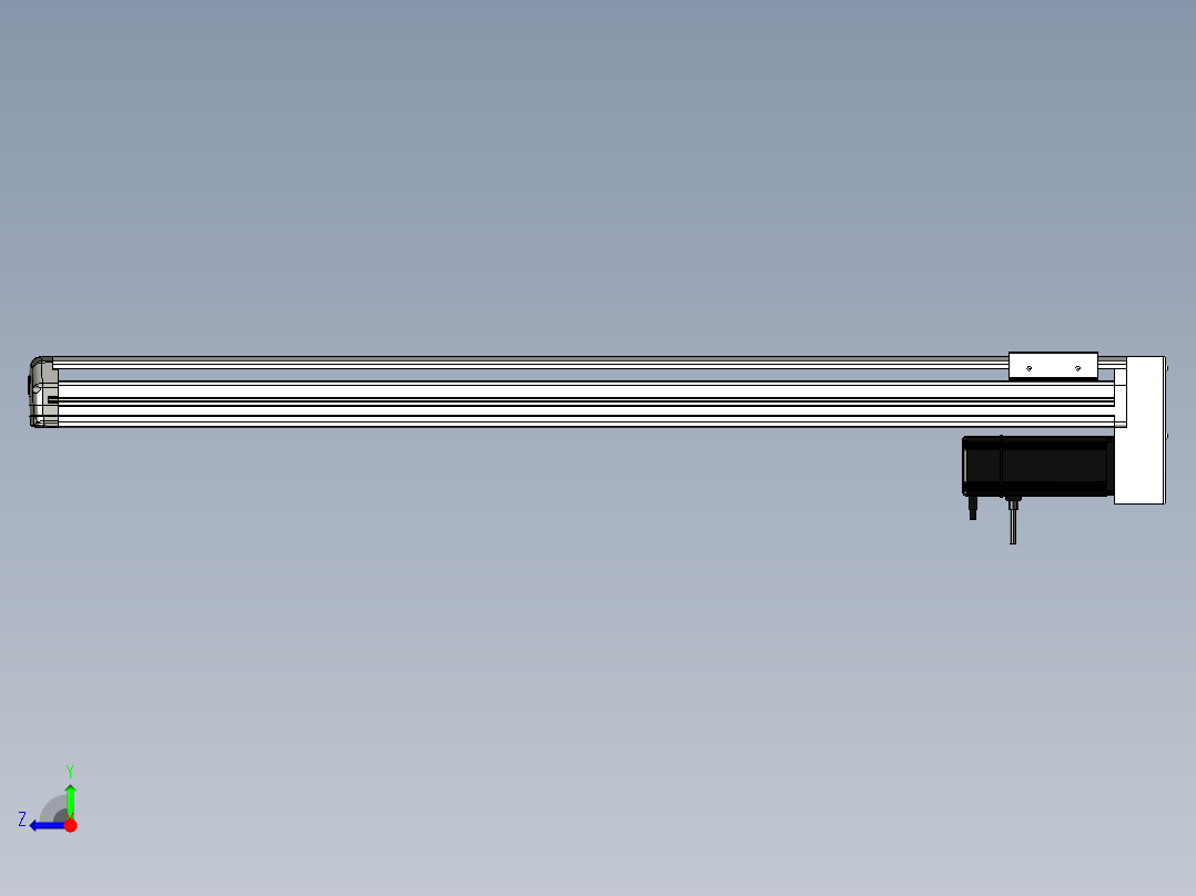 Toyo东佑达直线模组-ETH13-950-BM-400W+煞車右视图