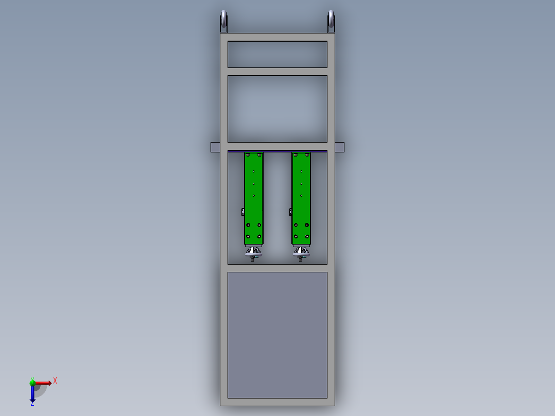 差压检测设备俯视图