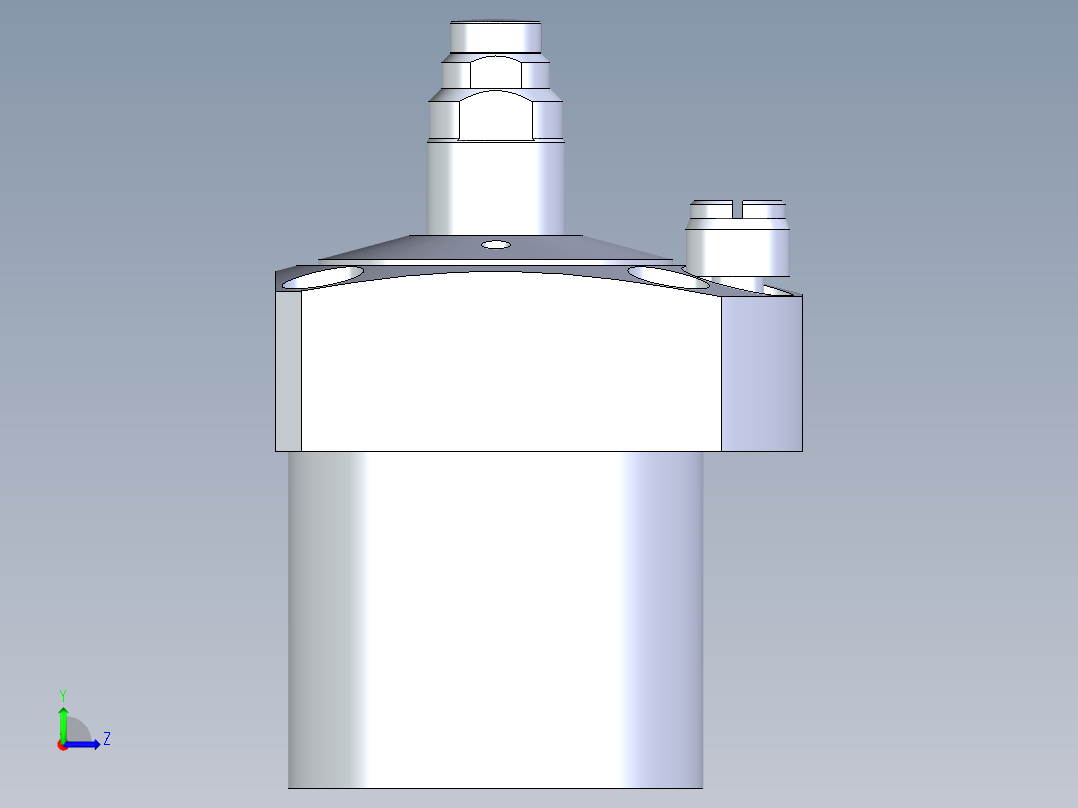 KOSMEKLC0482-SxM-E多系列多零件图纸模型左视图