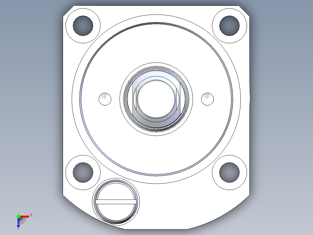 KOSMEKLC0482-SxM-E多系列多零件图纸模型俯视图