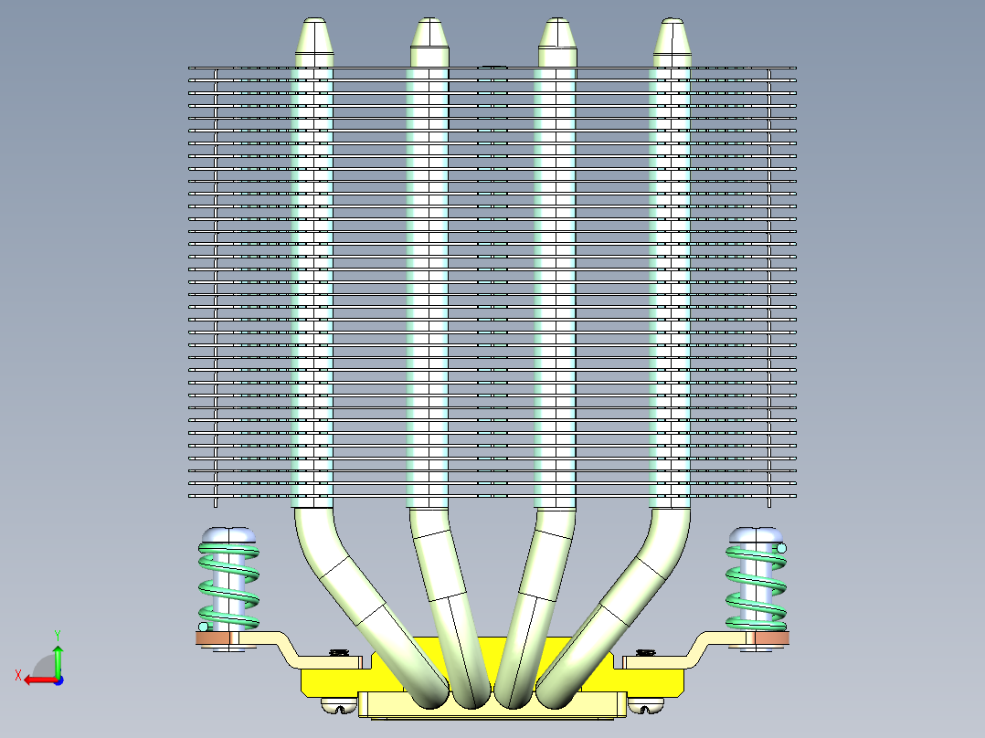 NOCTUA NH-D9L NH-D9X CPU冷却器后视图