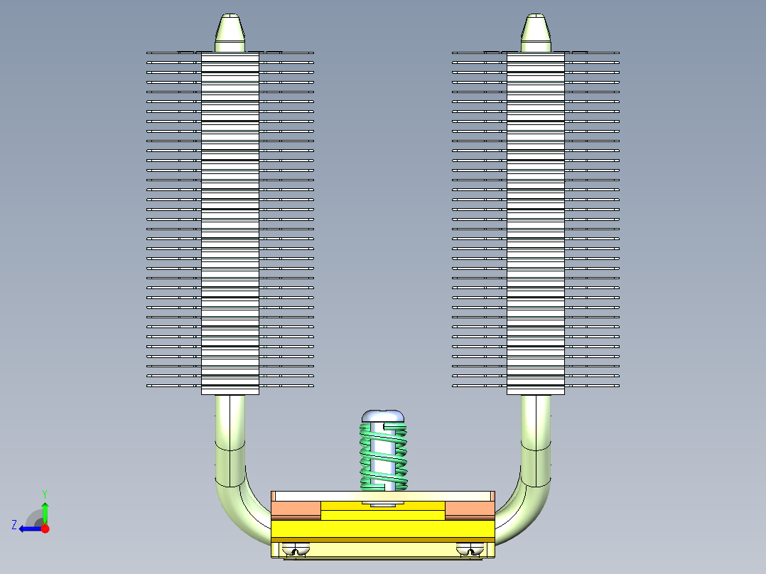 NOCTUA NH-D9L NH-D9X CPU冷却器右视图
