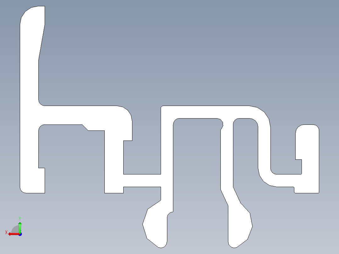 型材-BR PROTECTIVE PANE PROFILE PART A 3842524025.STEP后视图