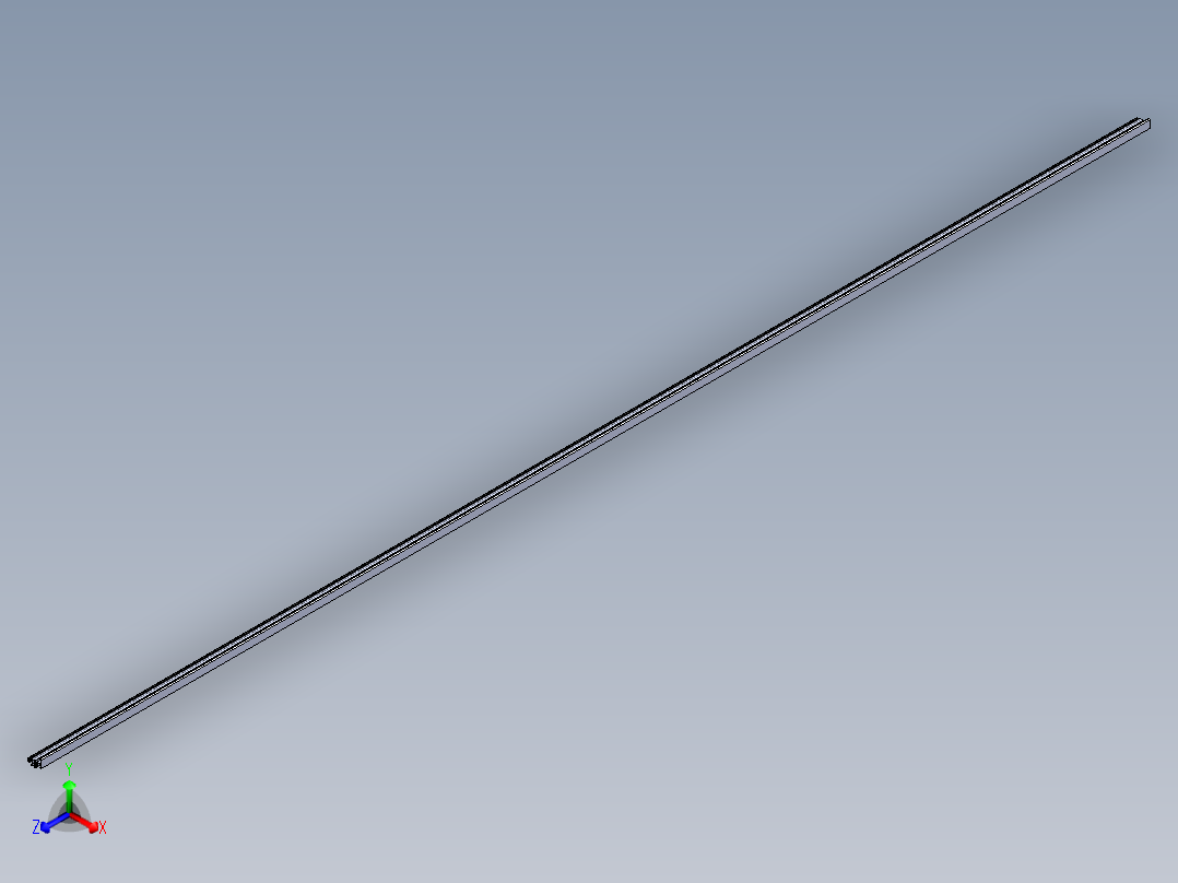 型材-BR PROTECTIVE PANE PROFILE PART A 3842524025.STEP正等轴测图