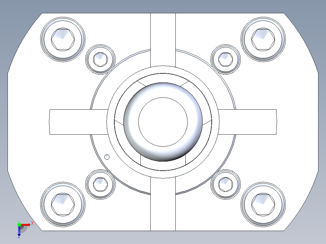 KOSMEKSFK2160-G多系列多零件图纸模型俯视图