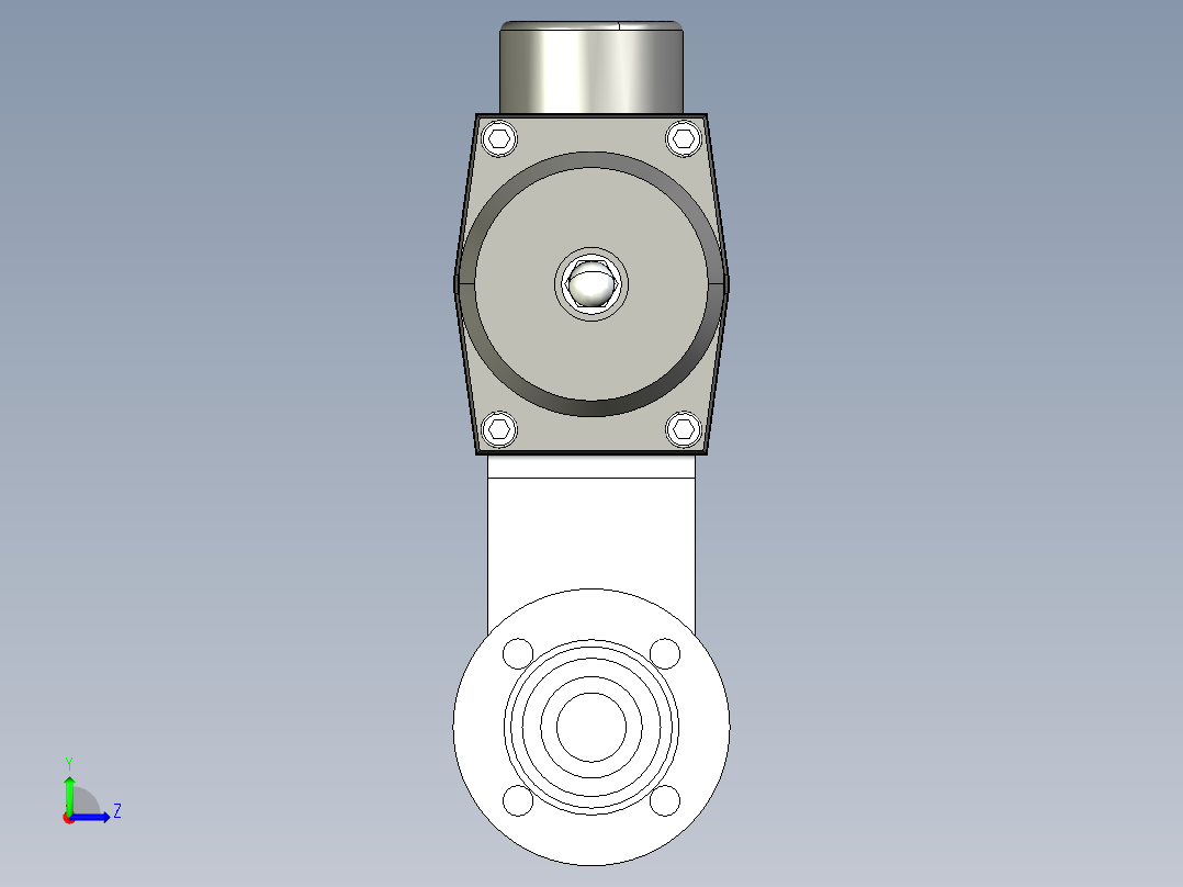 阀门模型-___DN16______左视图