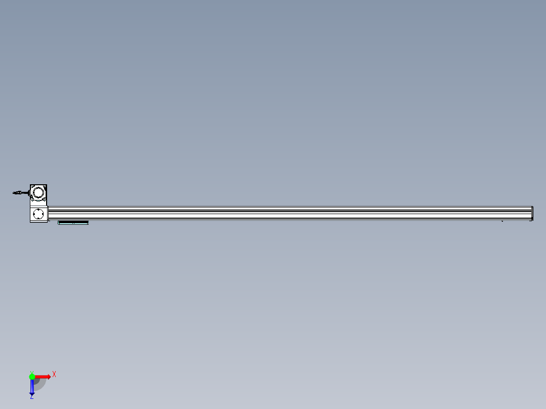 威洛博VBC同步带传动一无尘环境VBC14-L45-S2250-BLD-ZP75-C3俯视图