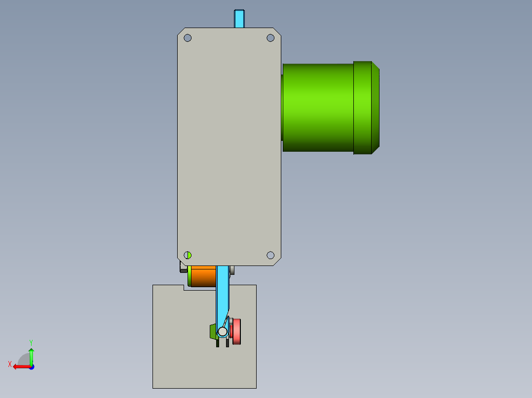1500х50带式研磨机后视图