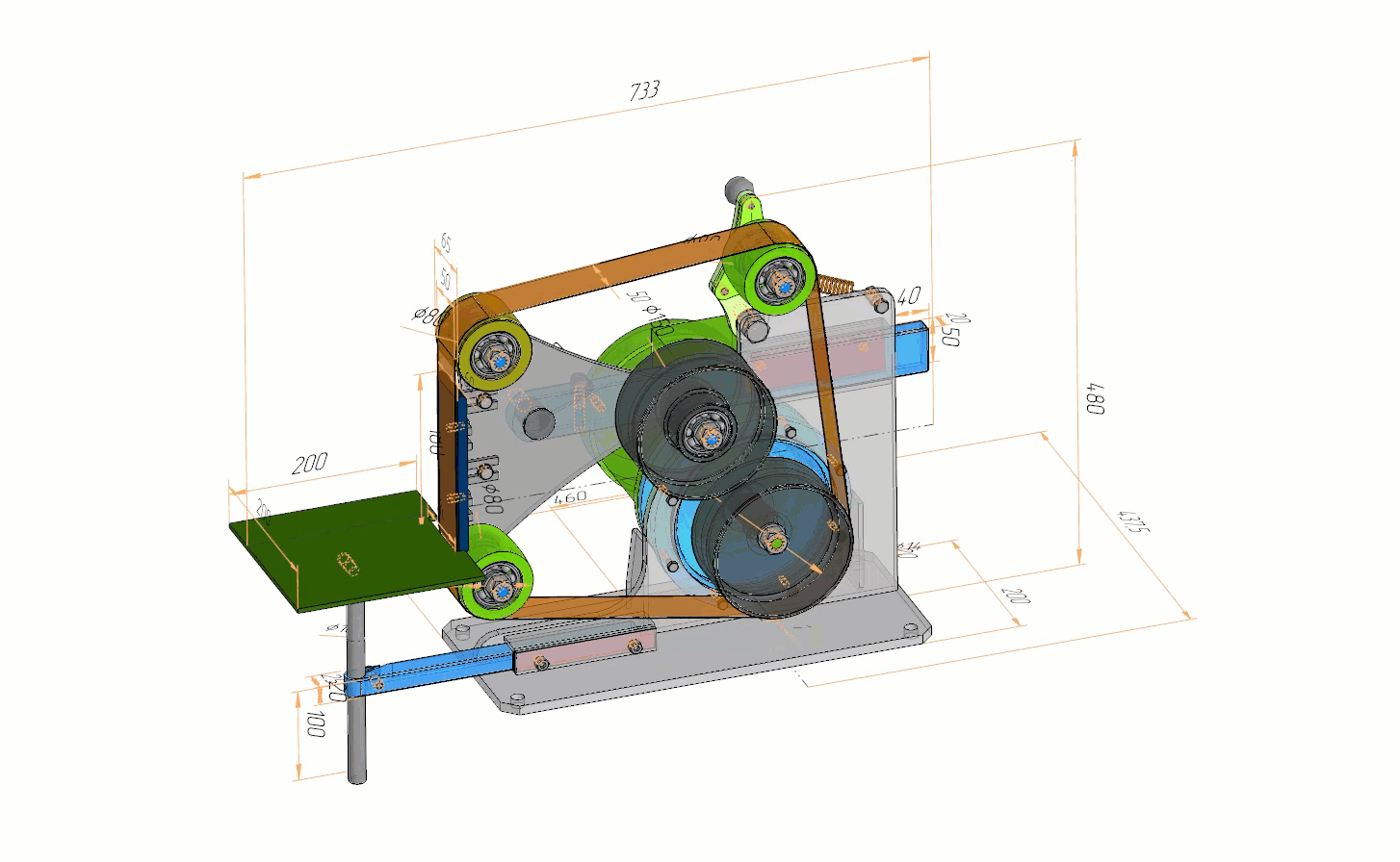 1500х50带式研磨机
