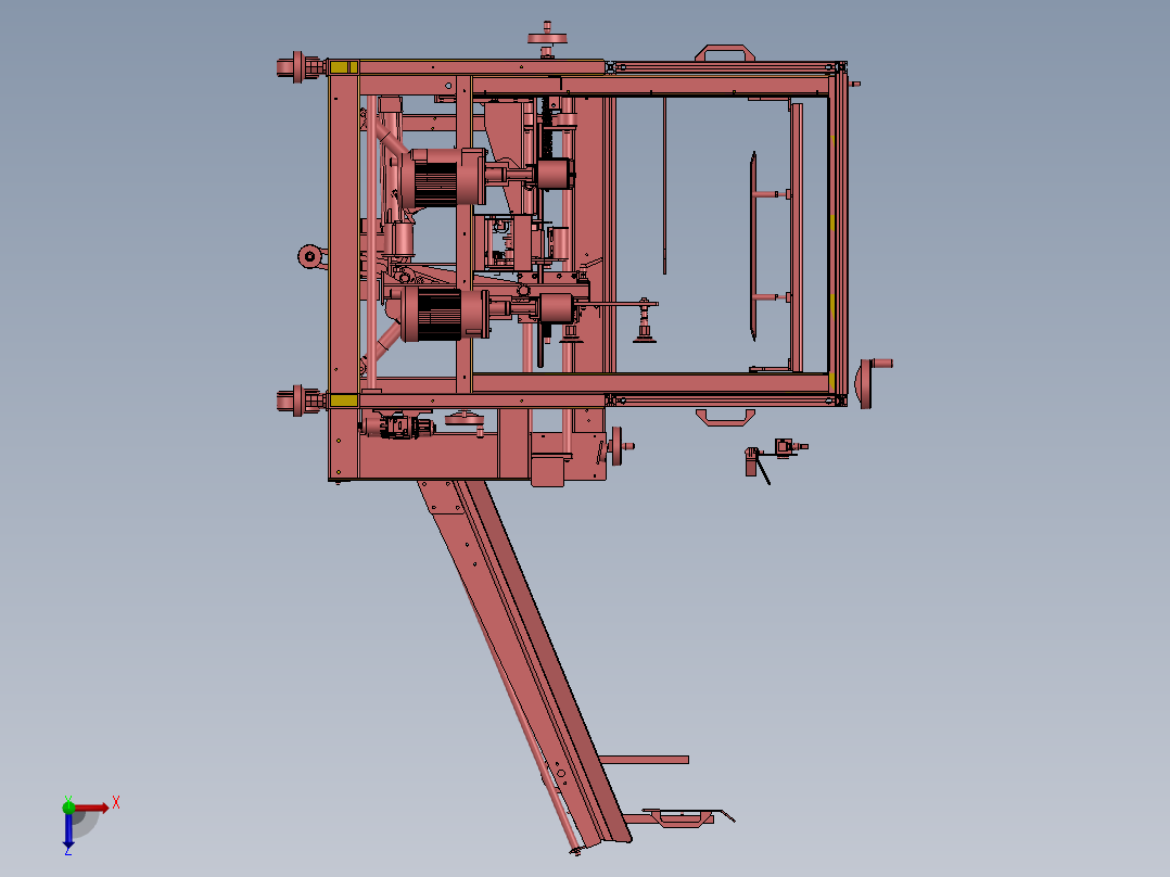 开箱机总装配体A[B]俯视图