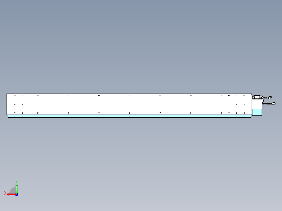 威洛博VBC同步带传动一无尘环境VBC14-L45-S1300-BLU-ZP40-C3后视图