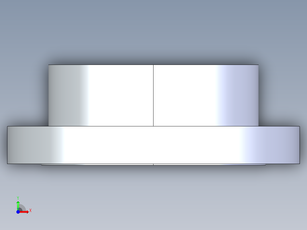 CPVC管件26-Sch80_Flange Vanstone_SOC_9854-080_8in前视图