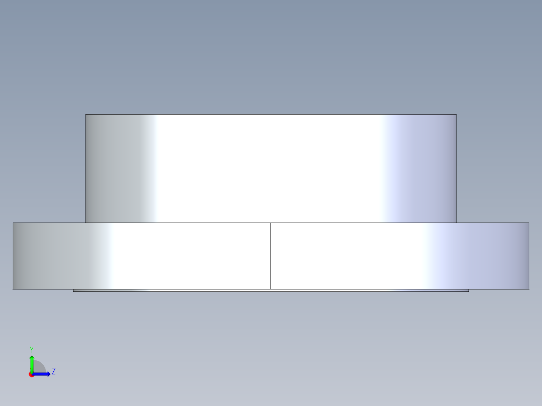 CPVC管件26-Sch80_Flange Vanstone_SOC_9854-080_8in左视图