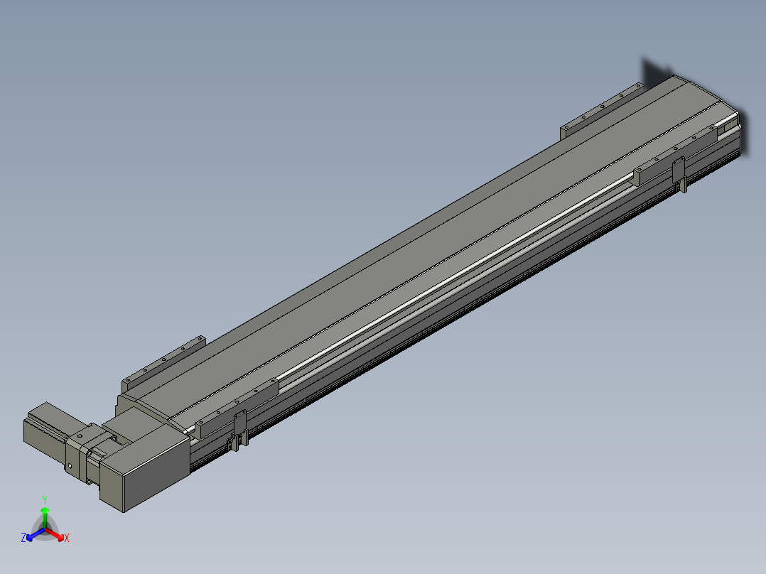 直线模组LHB21-L40-S1250-BR设计图纸
