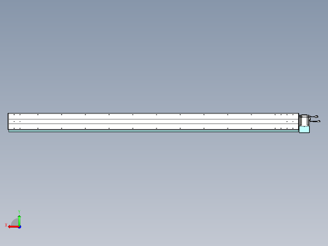 威洛博VBC同步带传动一无尘环境VBC14-L45-S2150-BLD-ZP75-C3后视图