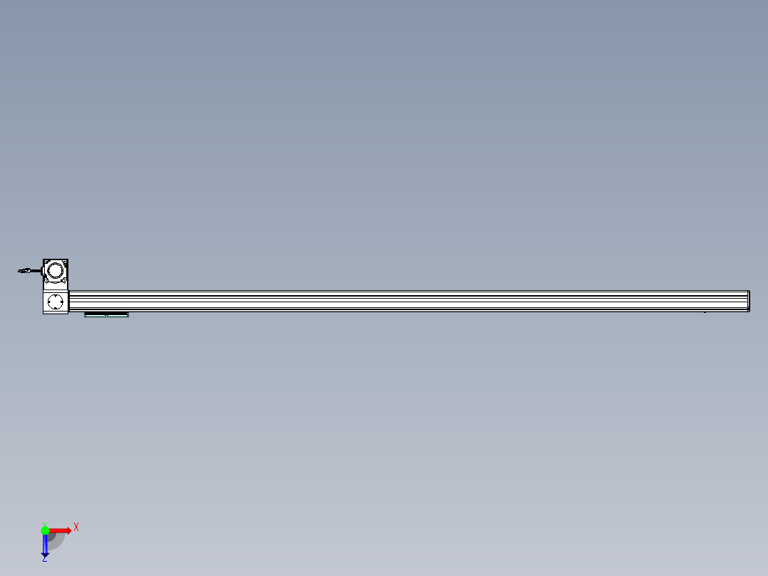威洛博VBC同步带传动一无尘环境VBC14-L45-S2150-BLD-ZP75-C3俯视图