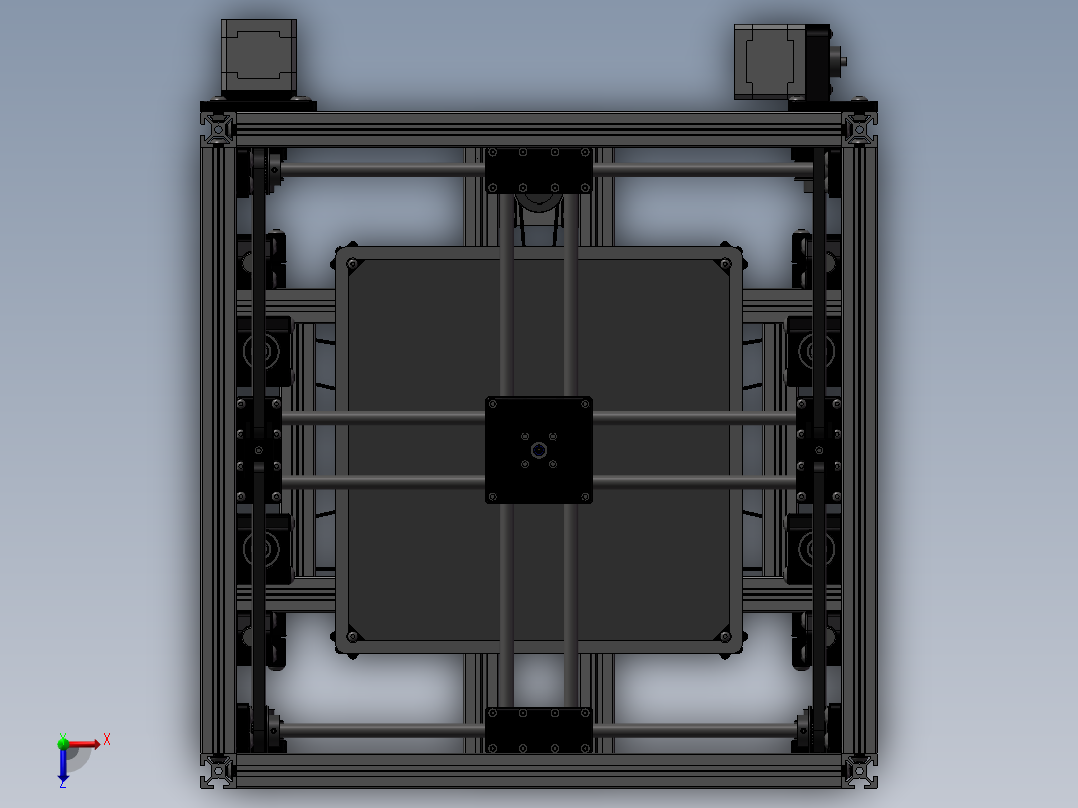 XYZ平台移动设备俯视图