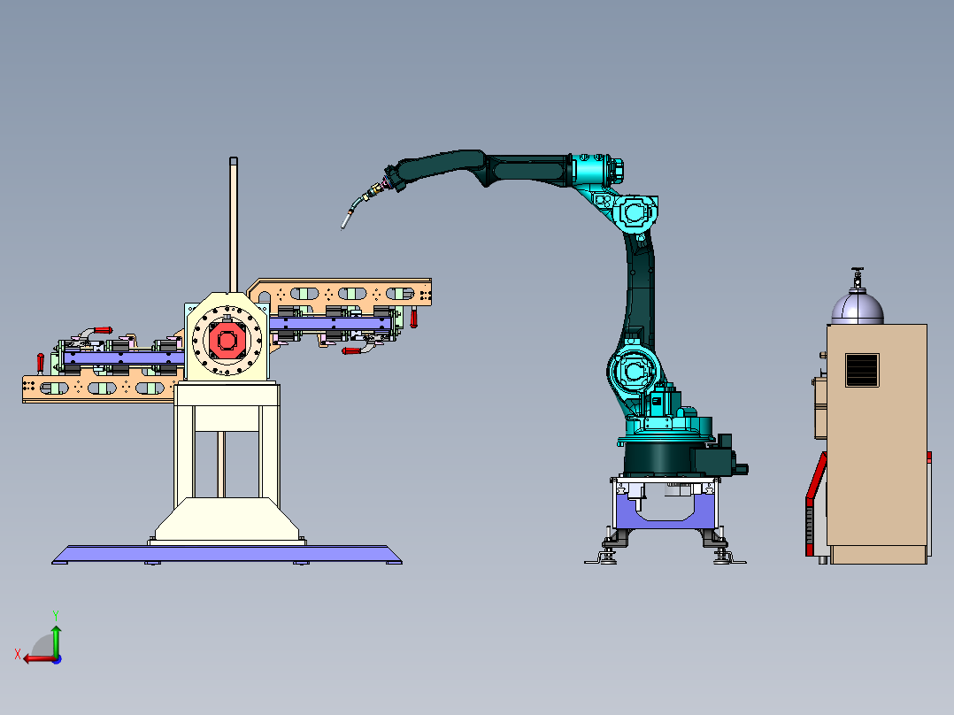 自动化焊接机器人岗位方案sw20后视图