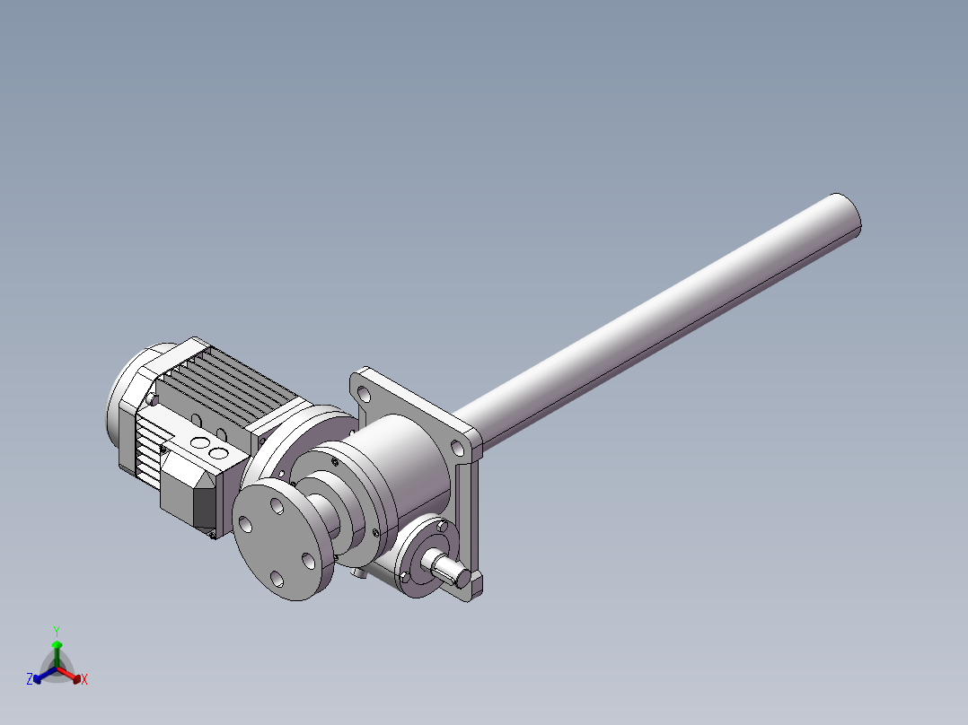 DSWL10T-M-1A-II-1400-C-1.5KW正等轴测图