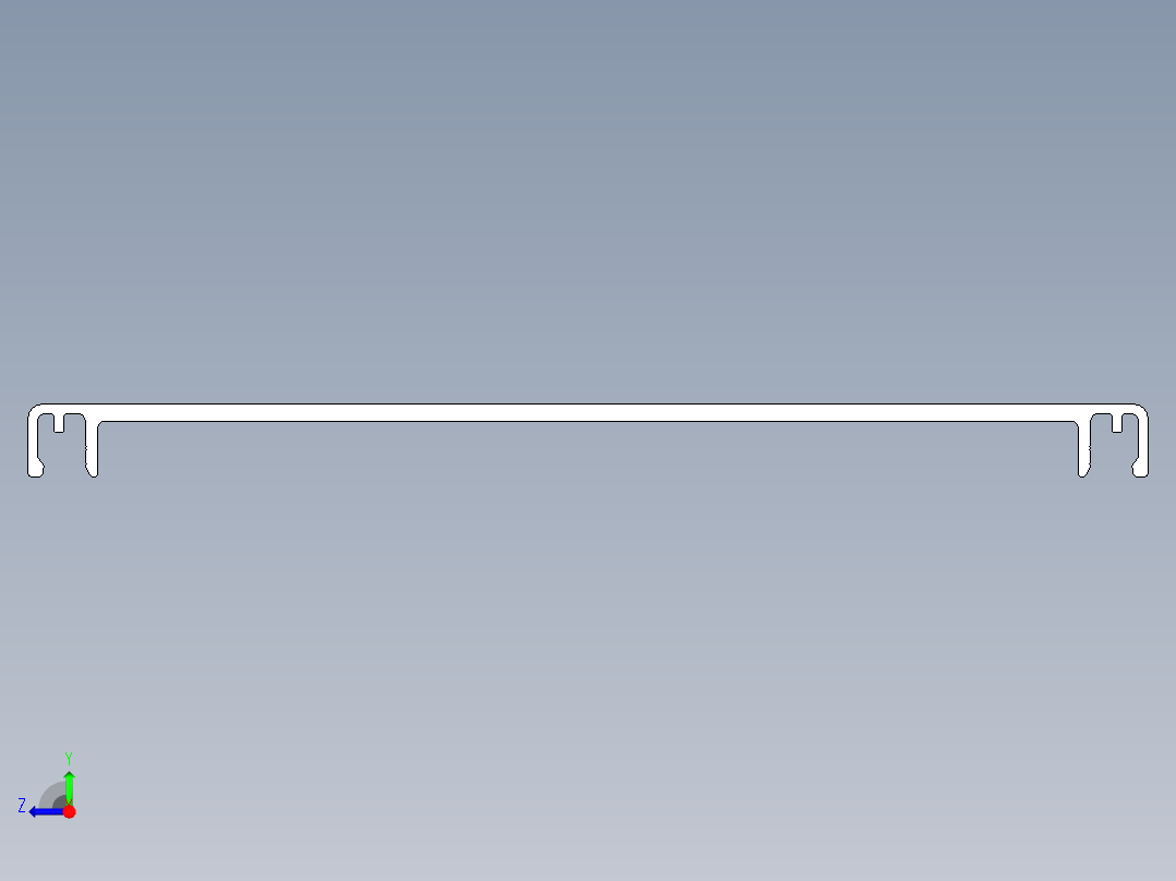 型材-KJN CABLE CONDUIT COVER 160 KJN511070.STEP右视图