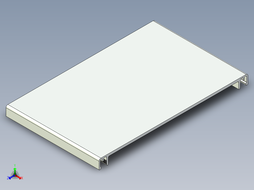 型材-KJN CABLE CONDUIT COVER 160 KJN511070.STEP正等轴测图