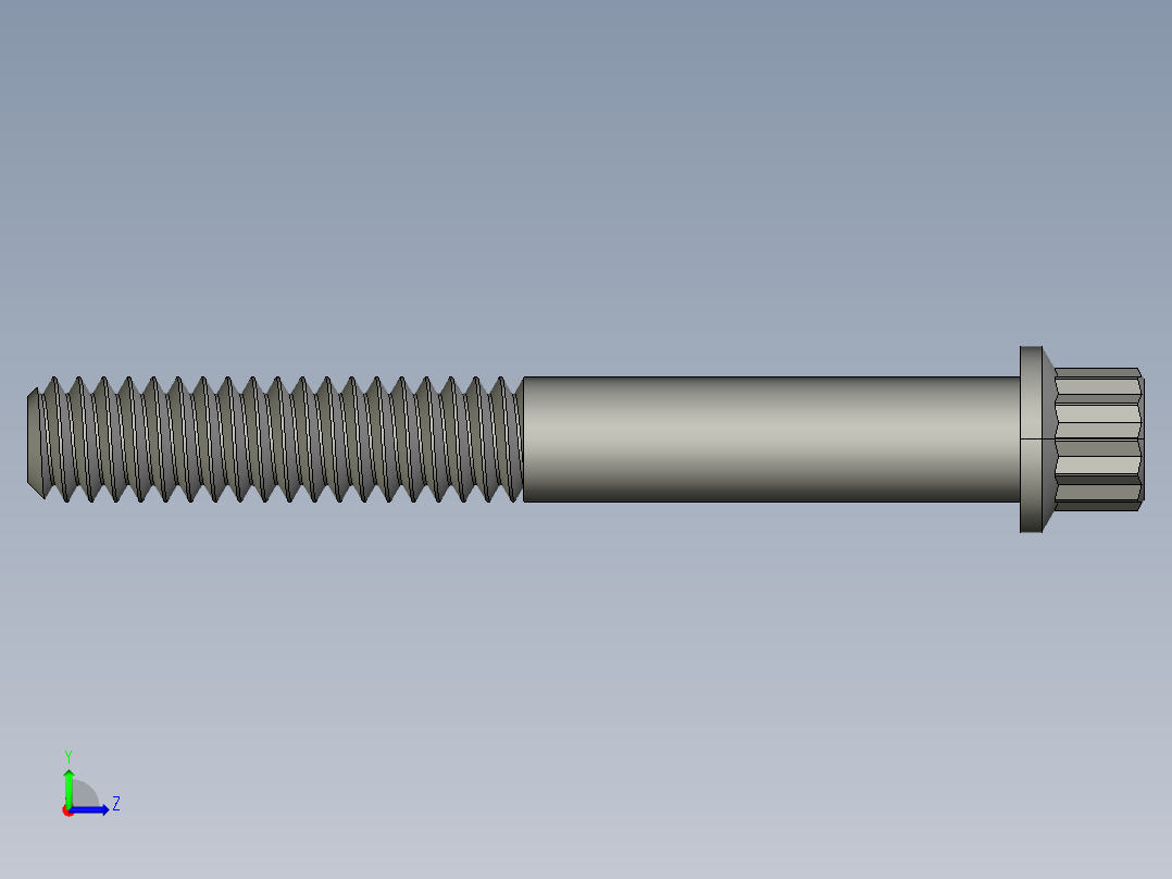 1-4in-20 2long 12-point screws.STEP左视图