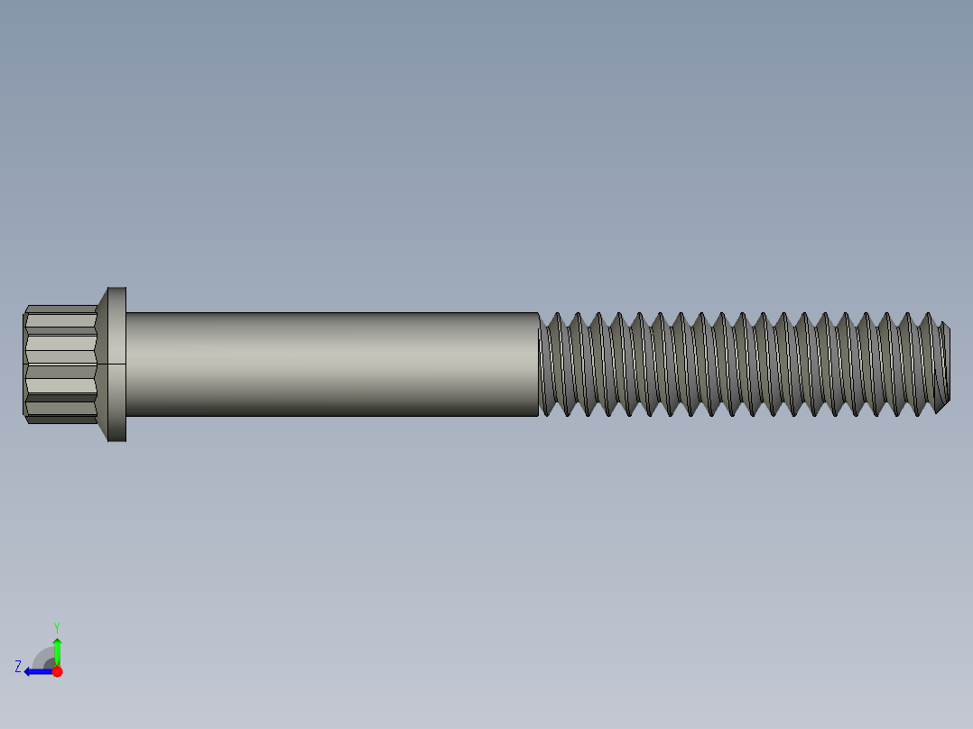 1-4in-20 2long 12-point screws.STEP右视图