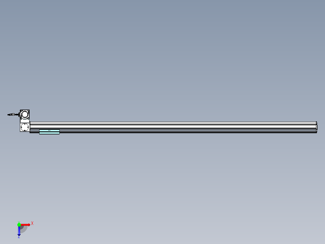 威洛博VBF同步带传动一般环境VBF14-L45-S1700-BLD-ZP40-C3俯视图