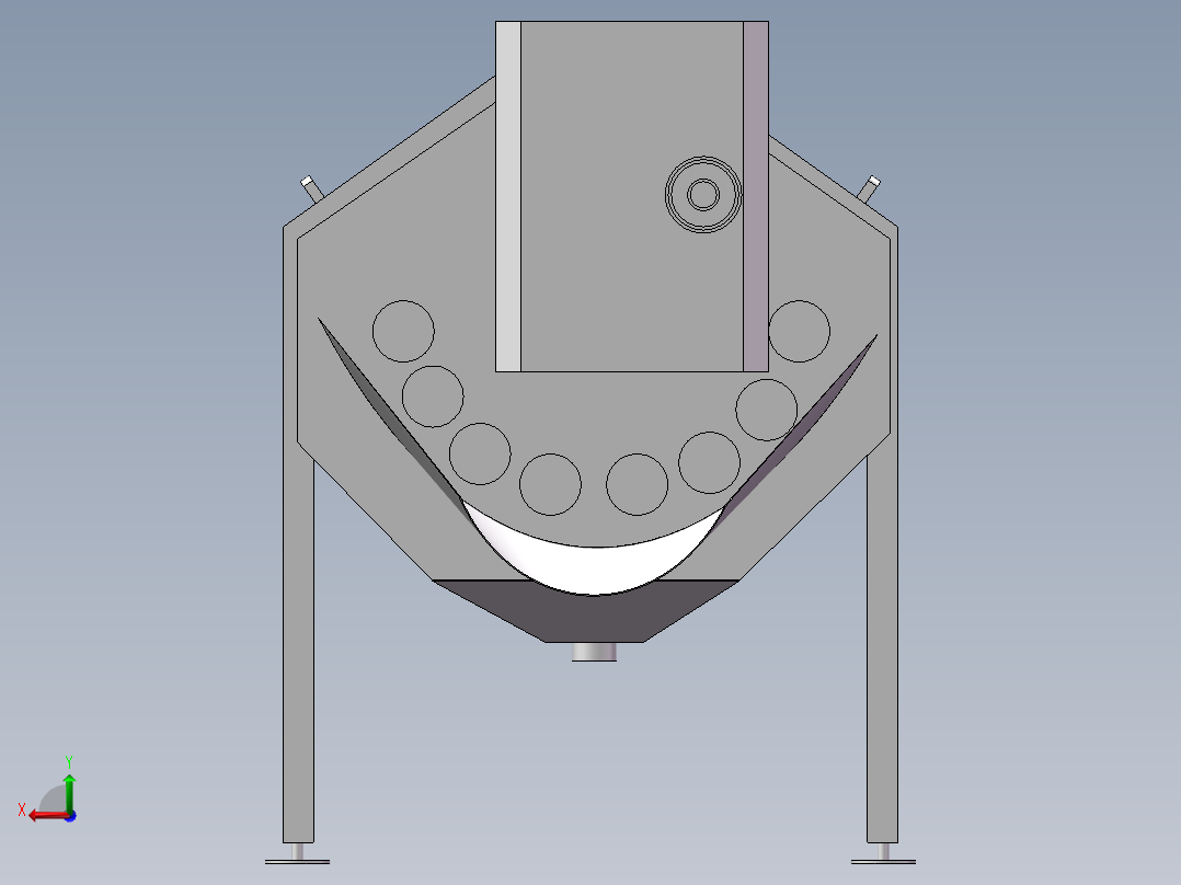 芋头清洗机（sw18可编辑+cad+说明书）后视图